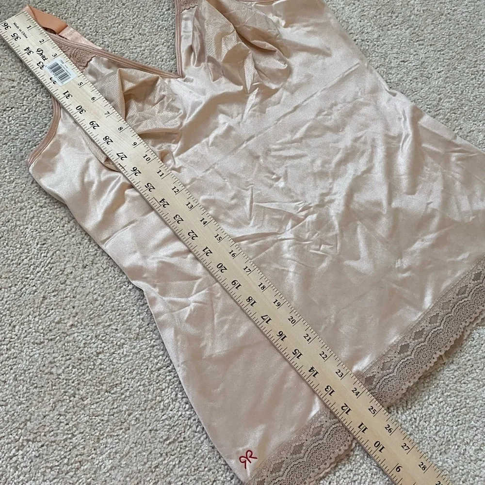 RUBY RIBBON PIN UP CAMI #3055 size 48 Pale Nude New